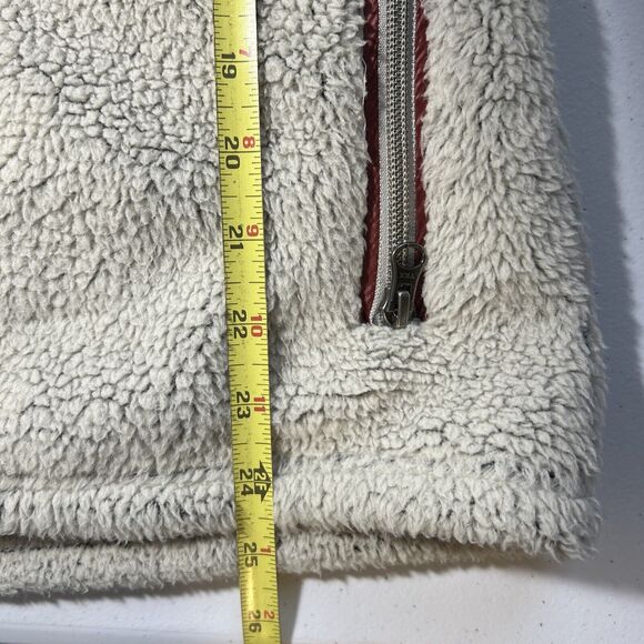 Kuhl Womens Small Sherpa Hoodie Jacket Full Zip Pockets Outdoor Fall Boho Beige - Picture 6 of 13